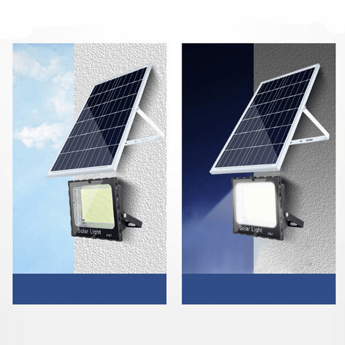 25/45W Solar Flood Light 3 Modes Adjustable Sunlight Spotlights IP67 Werproof 355/641 Leds Street Lamp with Control for Yard Garden Path Patio