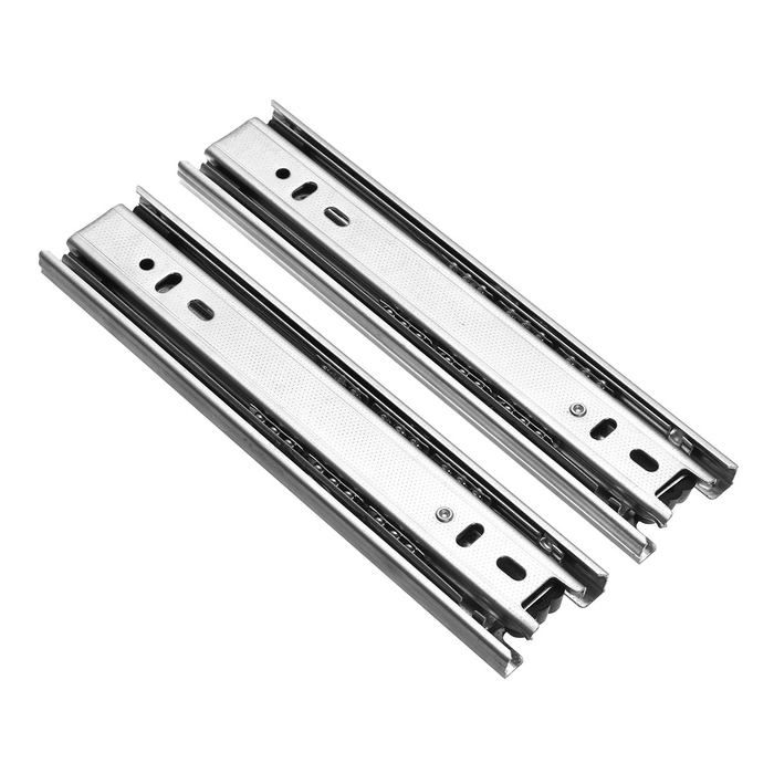 2Pcs Wide Ball Bearing Slide Rail Cabinet Drawer Runners Slider Long 200Mm