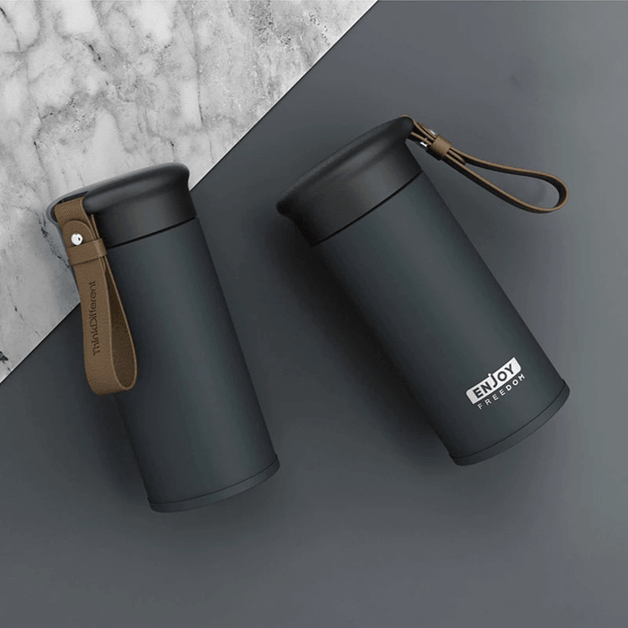 280ML Double Wall Stainless Steel Vacuum Flasks Car Water Cup Coffee Tea Travel Mug Bottle