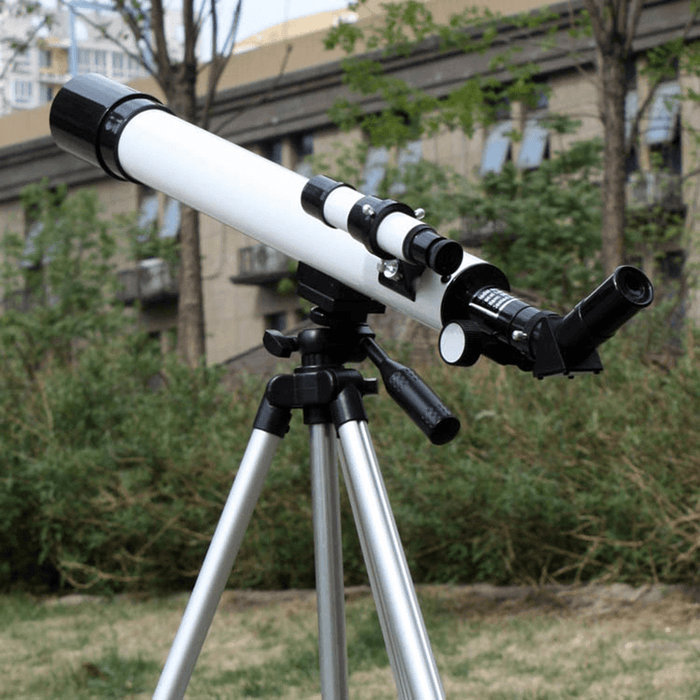 125X Refractive Astronomical Telescope with Tripod Kids 360° Surround Outdoor Monocular Children Refractive Astrophile Space Observation Tool