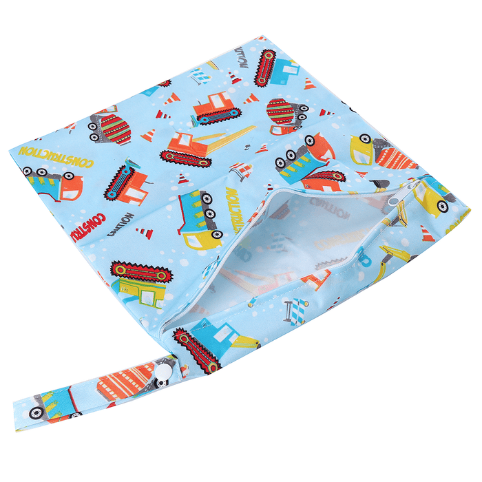 Reusable Waterproof Wet Dry Baby Diapers Bags Portable Travel Baby Nappy Changing Double Pocket Wetbags