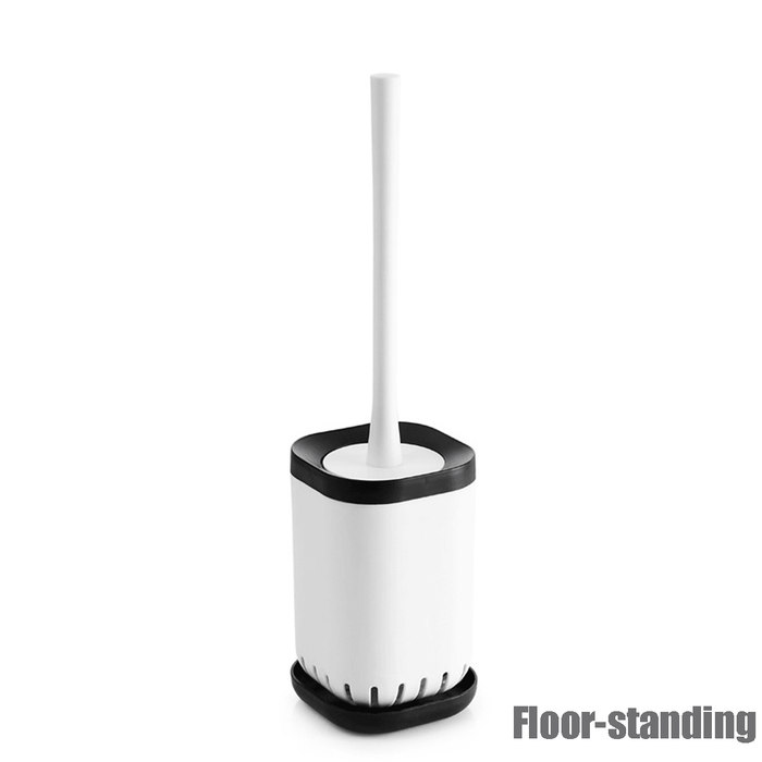 Home Toilet Brushes Holder Stand Guard Set Wall-Mounted Bathroom Cleaning Tool