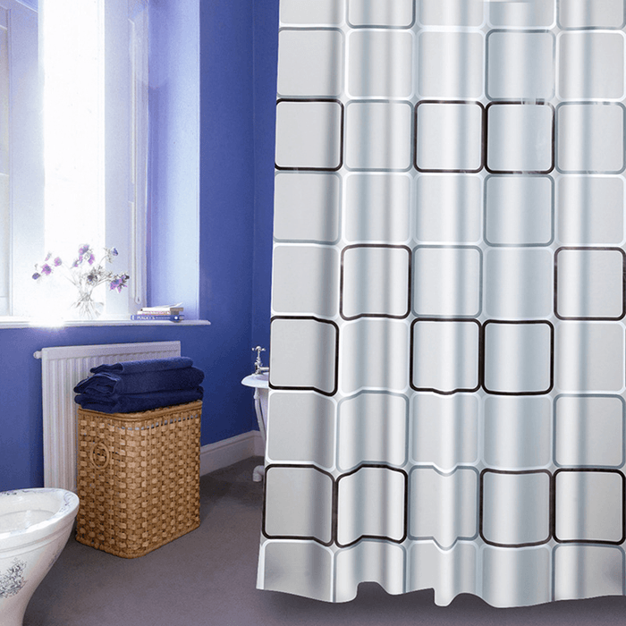 240X200Cm Big Cube Shower Curtain Waterproof Mildewproof Easy to Clean Shower Curtain