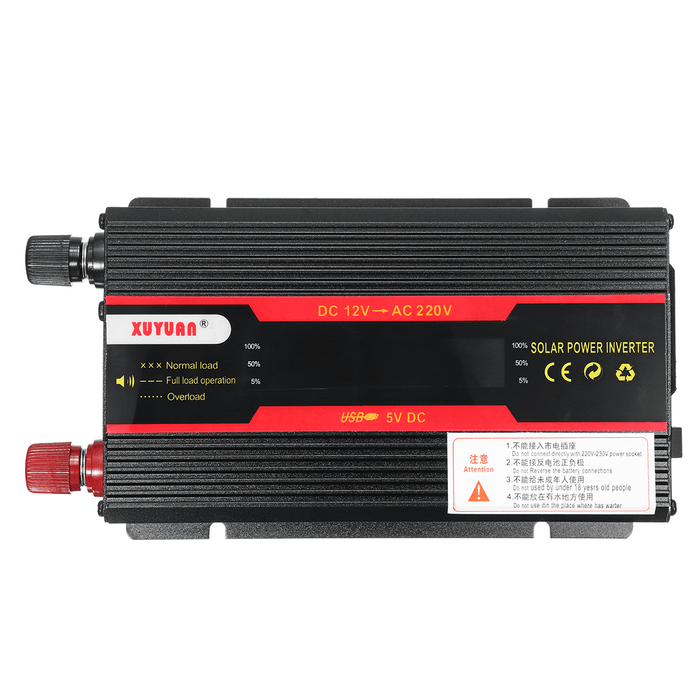 3000W HS-LCD Inverter DC12/24V to AC110V/220V Modified Sine Wave Car USB Converter Display Power Inverter