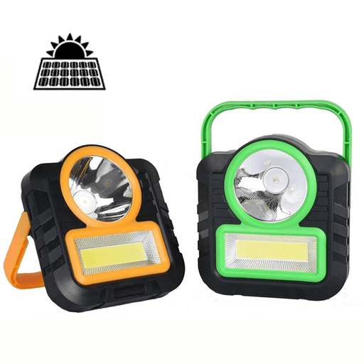 XANES® LED COB Solar Lamp Camping Light USB Portable Work Light Flashlight Lantern Emergency Outdoor Tent Light