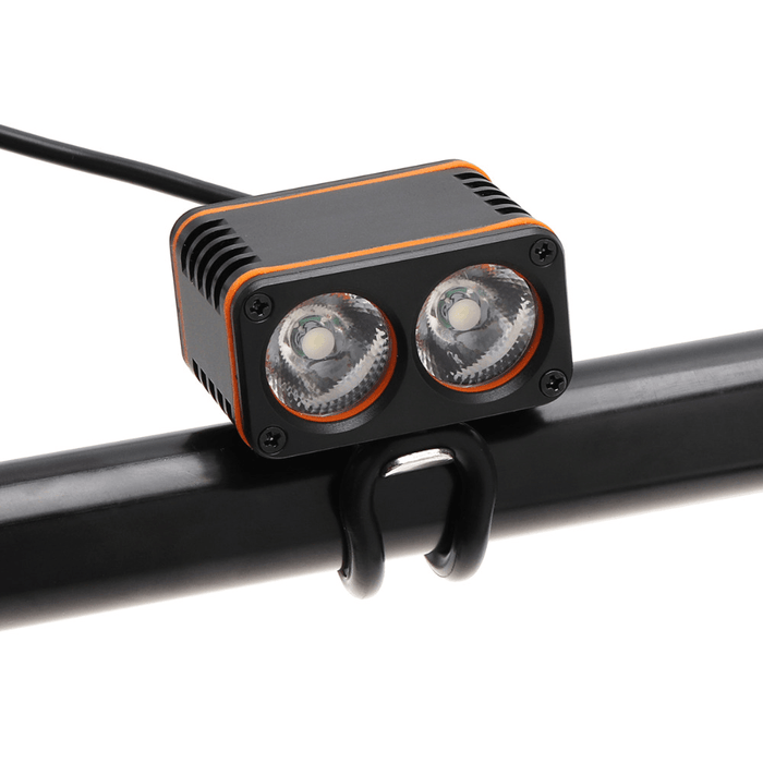 XANES 1200LM 2Xt6 LED 4-Mode Waterproof Bike Light Temperature Control Power Display No Batt