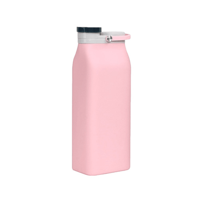 600ML Creative Silicone Foldable Leak-Proof Sport Water Bottle Collapsible Drink Outdoor Travel Travel Kettle Cup Bicycle Water Bottle