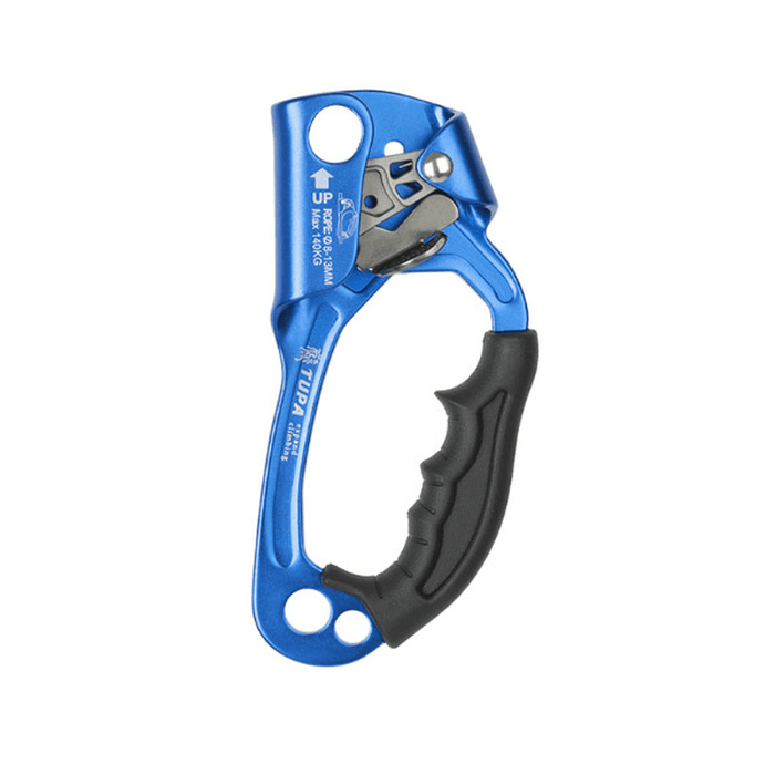 XINDA Aluminum Alloy Climbing Mountaineer Hand Grasp Climbing Ascender Device Rappelling Belay for 8-12Mm Rope