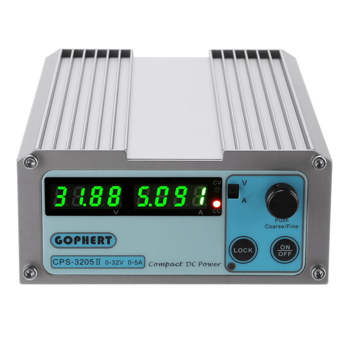 GOPHERT CPS-3205 4 Digits LED Display 110V/220V 0-32V 0-5A Adjustable DC Power Supply Switching Regulated Power Supply