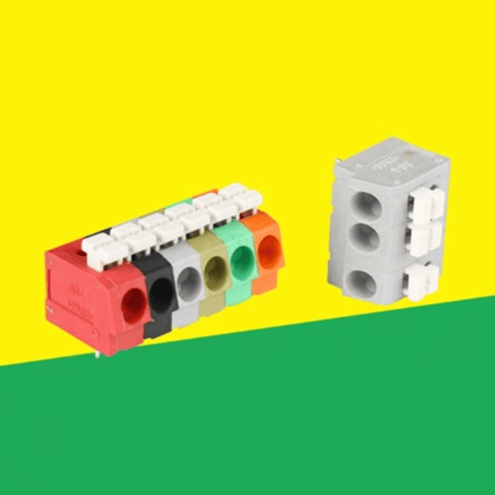 10PCS BEST 5 Pin Plug-In Brass Wire Connector Terminals LED Flame Retardant Terminal Block Connector