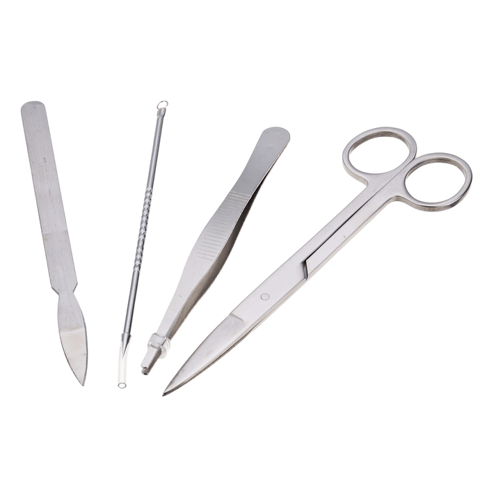 4Pcs/Set Biological Dissecting Dissection Experiment Anatomy Scalpel Tools Kit Scalpel Blade Medical Student Teaching