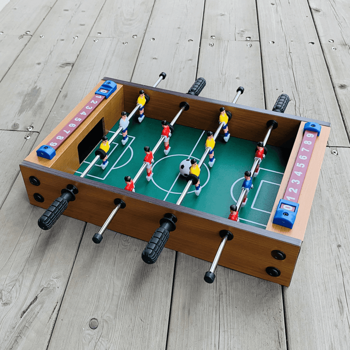 34.5X21.5X8Cm Football Table Game Wooden Soccer Game Tabletop Foosball Sports Family Activities