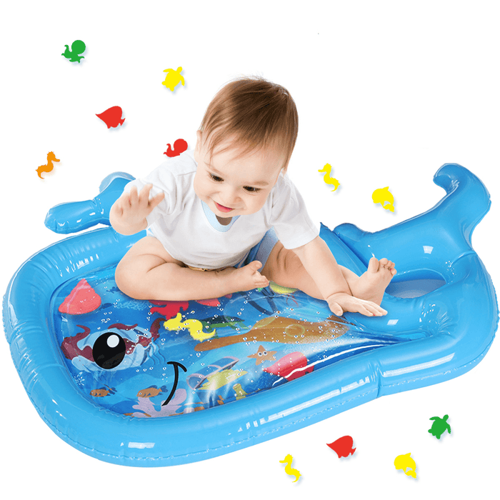 Baby Kids Water Play Mat Infant Tummy Time Fun Activity Play Center Activity Game Gift for 3-9 Months Baby