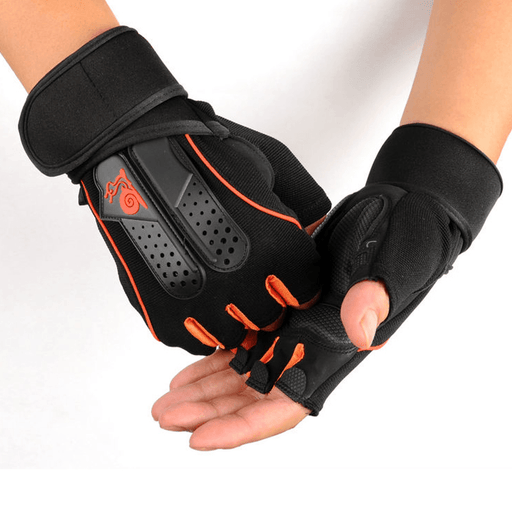 KALOAD 1 Pair Neoprene Weight Lifting Glove Anti-Slip Half Fingers Gloves Fitness Exercise Training Sports Gloves