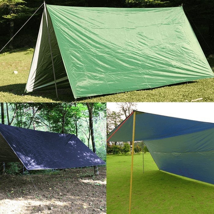 Double Person Camping Hammock with Mosquito Net + Awning Outdoor Hiking Travel Hanging Hammock Set Bearable 300Kg