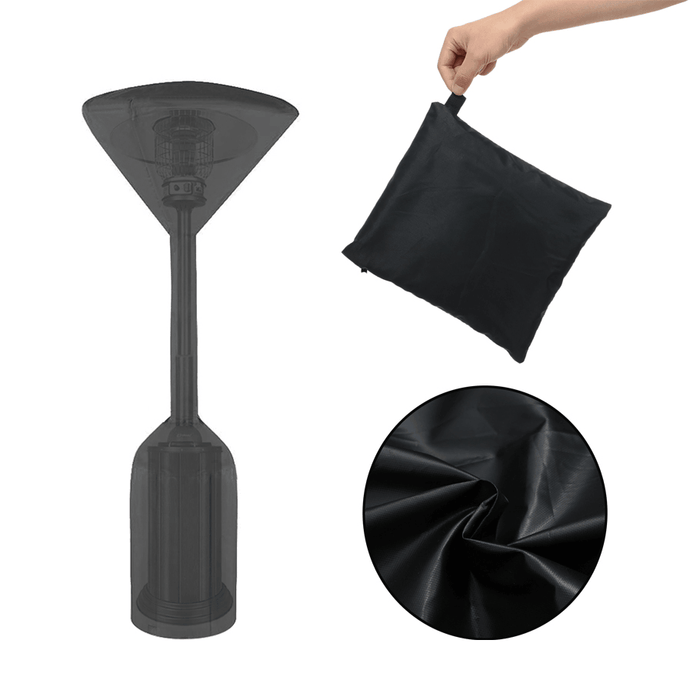 NASUM Stand-Up Patio Heater Cover, 600D Heavy Duty Oxford Waterproof Heater Covers with Zipper for Outdoor Heaters