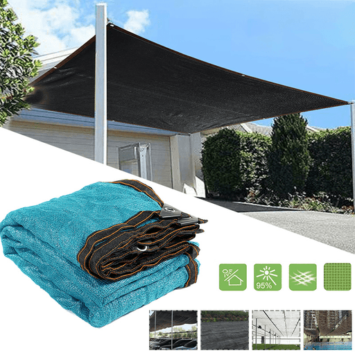 95% UV Sun Shade Sail Net Outdoor Garden Awning Canopy Greenhouse Cover