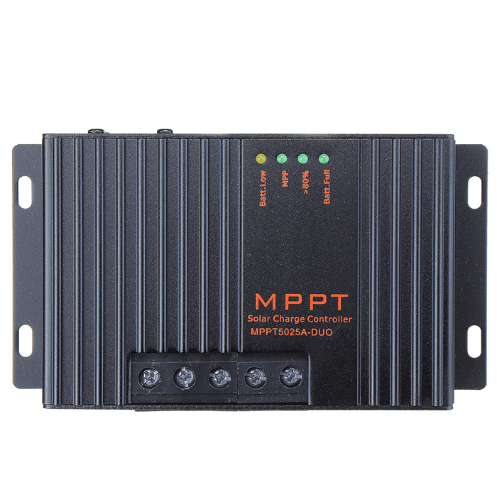 MPPT5025A-DUO MPPT 25A 12V Solar Charge Controller with LCD Solar Regulator for Solar Panel Charger