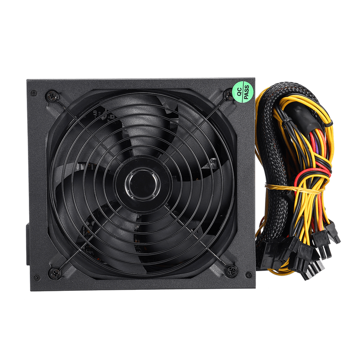 1200W Computer Power Supply Module PC PSU 24Pin SATA 6Pin 4Pin Quiet LED Fan 80 Plus