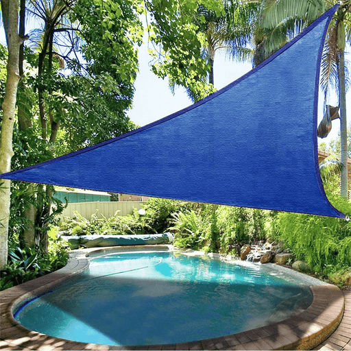 Waterproof Sunshade Sail for Tent - Regular/Right Triangle Blue Shade Canopy for Outdoor Protection