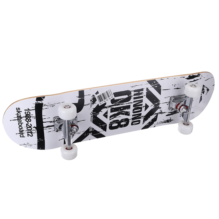 SGODDE 31'' Skateboards 7 Layer Canadian Maple Double Kick Long-Board for Kids Youths Beginners