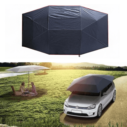 400X210Cm Rooftop Tent - UV Oxford Cloth Car Umbrella: Your Ultimate Waterproof Car Tent Sunshade & Movable Carport Canopy