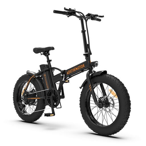 [US DIRECT] AOSTIRMOTOR A20 Electric Bike 20Inch 500W 36V 13Ah 40Km/H Max Speed 25-35Km Mileage 120Kg Max Load Mountain Fat Tire Electric Bicycle