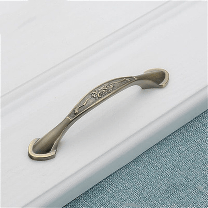 Cabinet Door Handle Amber Green Red Bronze American Simple Drawer Handle Surface Mounted Single Hole Furniture Solid Handle