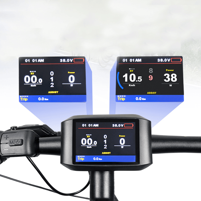 BAFANG 750C 3.2Inch IPS HD Electric Bike Motor Meter LCD Digital Mileage Time Speed Display for BBS01 BBS02 BBSHD