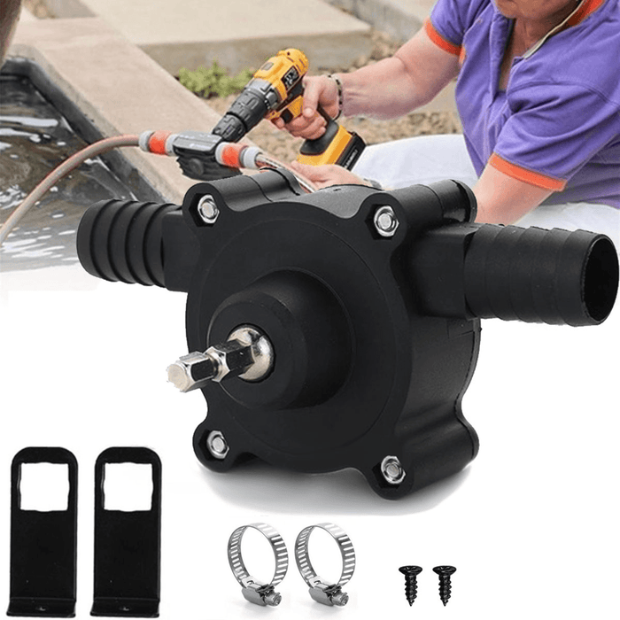 Portable Hand Electric Drill Driver Pump Miniature Self-Priming Pump Household Garden