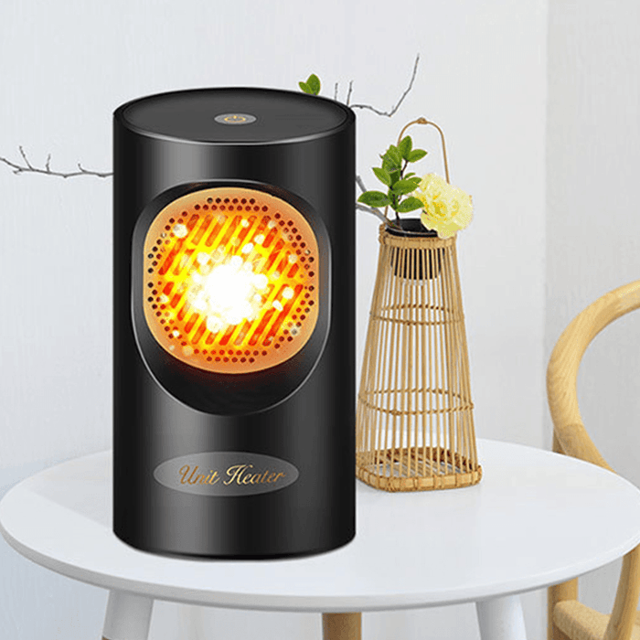 Mini Space Heater Fast Heating Fan All Seasons Warmer Button / Touch Control Overheat Protection for Dormitory Office Garage