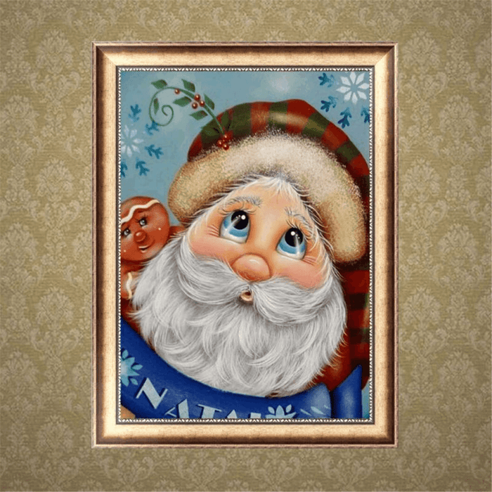 Full Drill Santa Claus DIY 5D Diamond Paintings Cross Stitch Kits Home Decorations