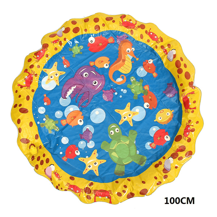 Inflatable Splash Water Mat Sprinkle Splash Play Mat Fun Summer Spray Toysinflatable Pad Outdoor Water Toys for Kids