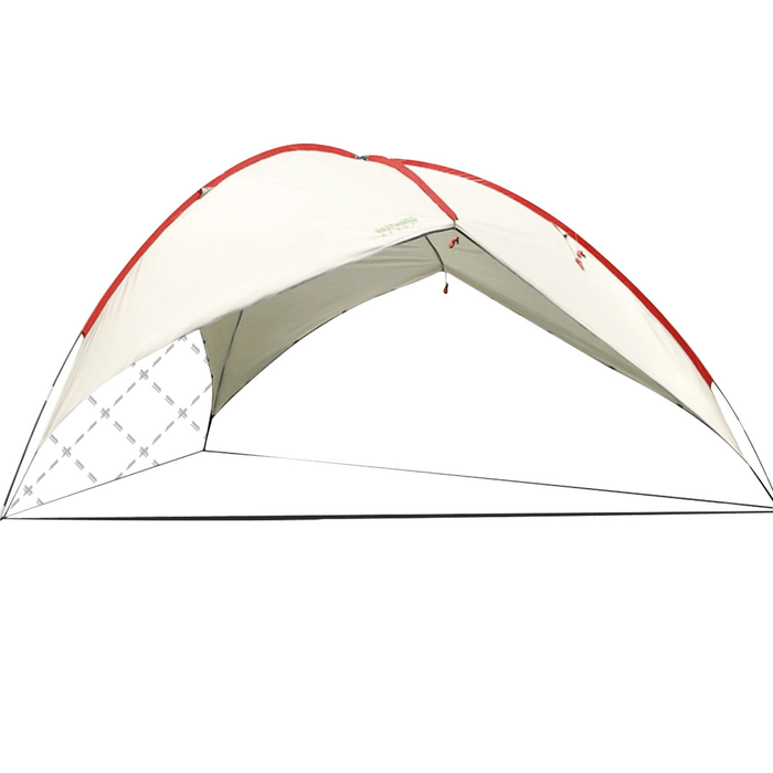 Outdoor Sun Shade Tent Camping Tent Breathable Sun-Resistant Tear-Resistant Fabric Waterproof Beach Tent Sunshade