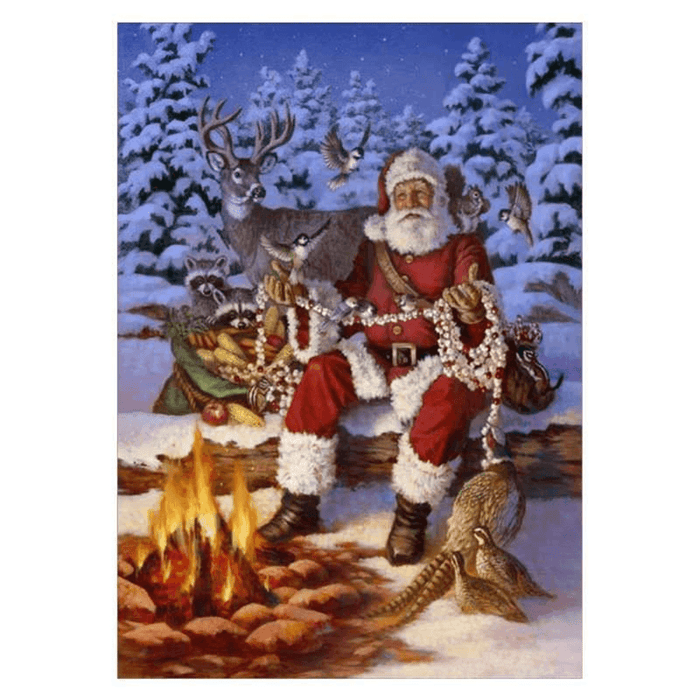 Full Drill Santa Claus DIY 5D Diamond Paintings Cross Stitch Kits Home Decorations