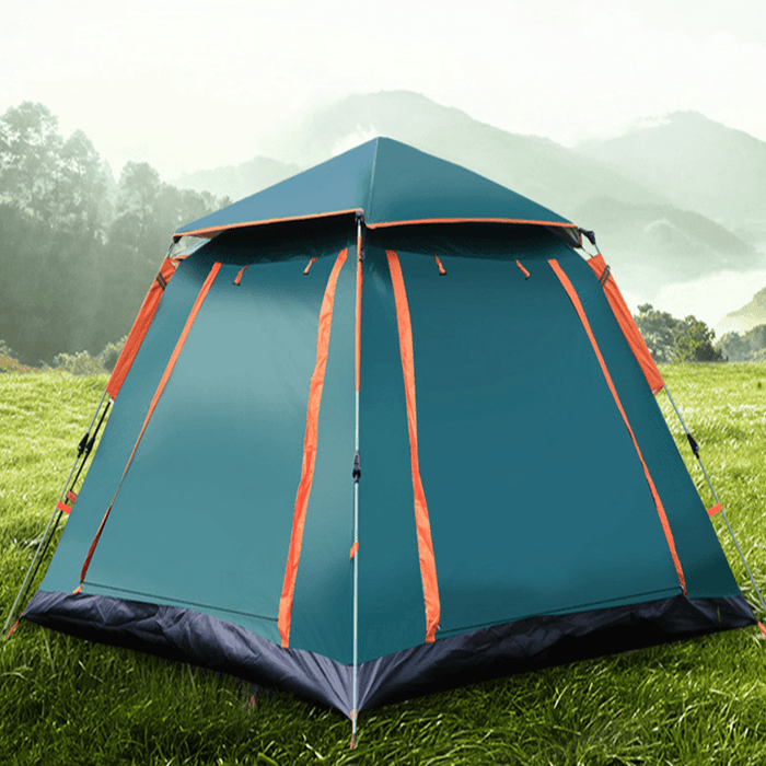 Outdoor Automatic Tent 4 Person Family Tent Picnic Traveling Camping Tent Outdoor Rainproof Windproof Tent Tarp Shelter