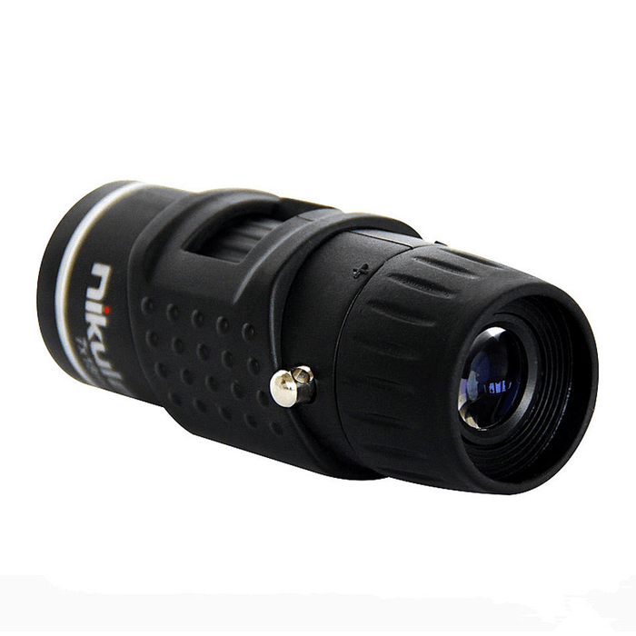 Nikula 7X18 Portable Monocular Telescope - Mini HD, Night Vision for Outdoor Activities, Black