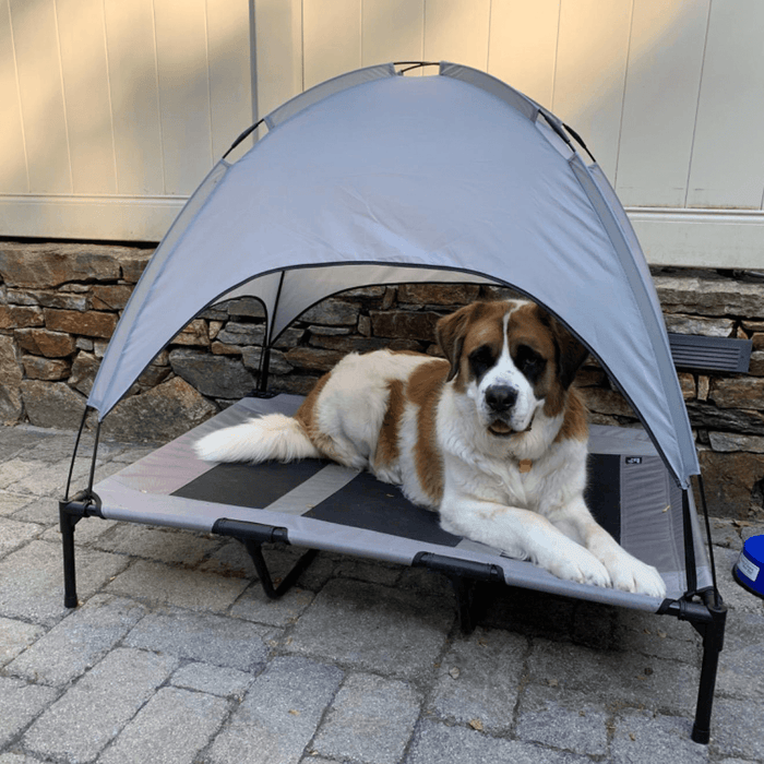 2-In-1 Dog Bed Tent Folding Portable Pet House Waterproof Sunscreen Shelter for Animals Outdoor Camping