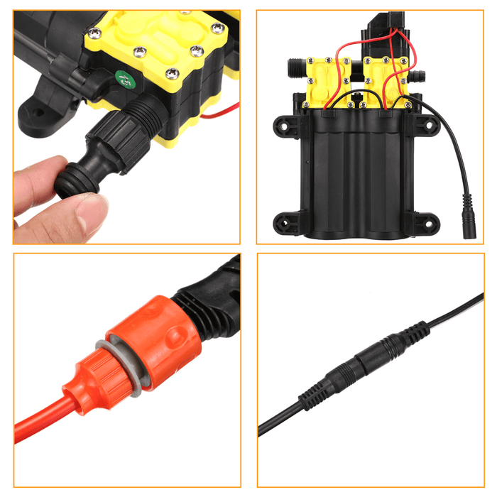 12V Portable High Pressure Washer Car Cleaner Water Wash Pump Sprayer Guns + 10M Tube