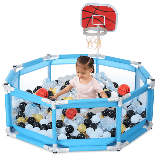 Foldable Portable Baby Playpen Square Children Toddler Kids Safety Fence Indoor Outdoor Play Pen Ocean Portable Ball Pit Pool