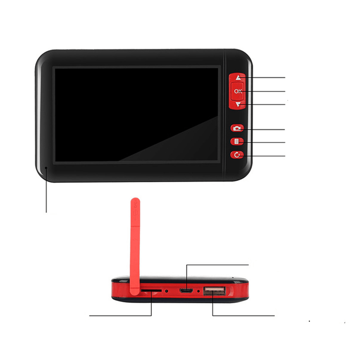 4.3 Inch Mini Endo-Scope Camera 1080P USB Cable Inspection Camcorder for Auto Repair Industrial Flexible Micro Cam