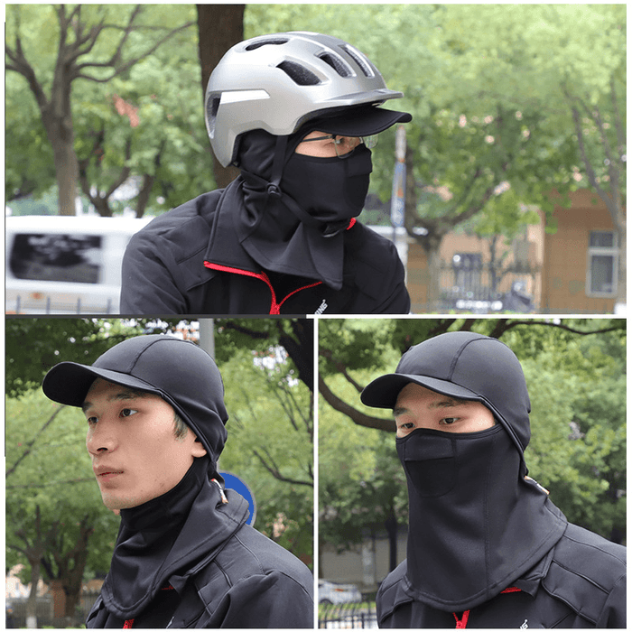 WEST BIKING Winter Cycling Mask Fleece Head Cover Full Face Warm Windproof Neck Cover for Winter Sport