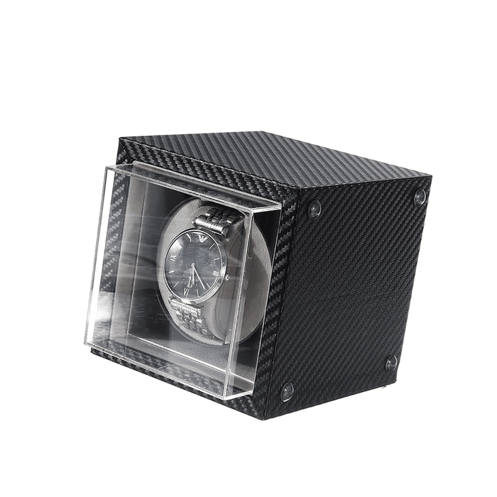 Automatic Watch Winder Case Mute Motor Carbon Fiber Watches Display Box Storage