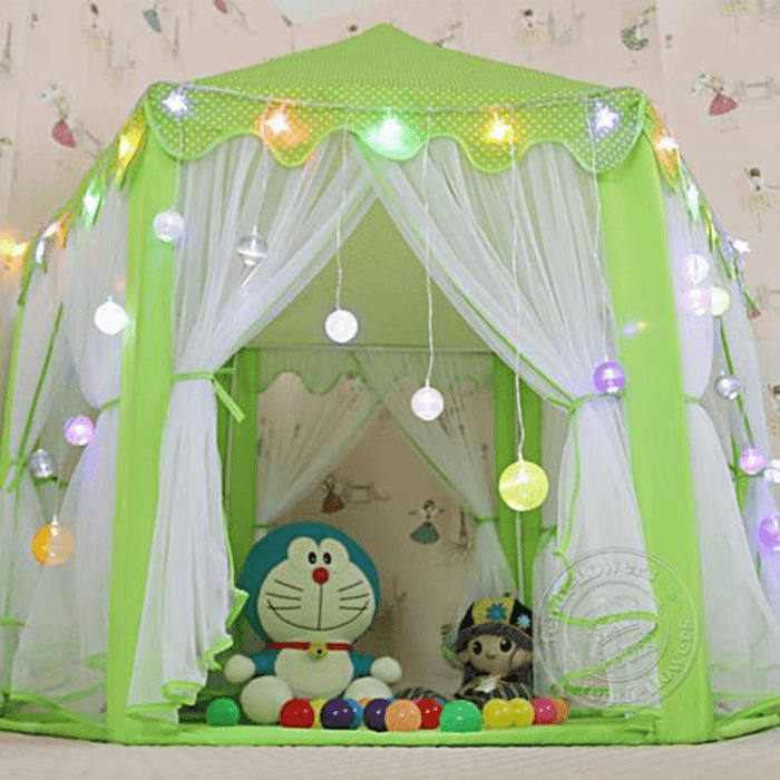 140X135Cm Kids Play Tent Playhouse Princess Castle Baby Children House Outdoor Toys for Girl