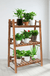 Heavy Duty Wood 3 Tier Plant Stand Shelf Indoor Outdoor Flower Pot Rack Holder Rack