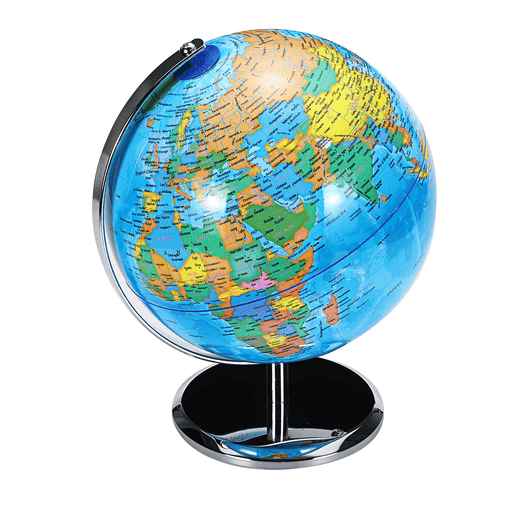 8Inch Stand Rotating World Globe Map Kids Toy School Student Educational Gift