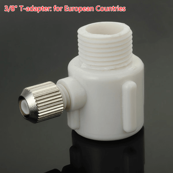 1/8 3/8 7/8 Inch PU Water Hose T-Adapter for Bathroom Smart Toilet Seat Bidet Flushing Device