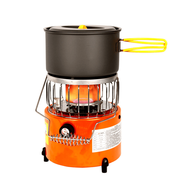 APG 2 in 1 2000W Camping Tent Warm Furnace Warmer Stove Picnic Cooking Stove Ice Fishing Hiking Fire Pit