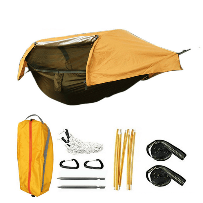 Multi-Functional Waterproof Windproof Tent with Insect Net Ultralight Hammock Aerial Tent Portable Outdoor Camping 270X140Cm