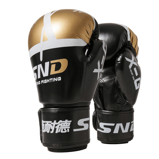 SND 10OZ Professional Breathable Boxing Gloves Men Fight Gloves for Karate Muay Thai Boxing Training